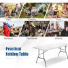 Portable Folding Camping Table with Carrying Handle for Picnic