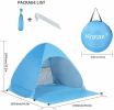 Pop Up Beach Tent for 1-3 Person Rated UPF 50+ for UV Sun Protection Waterproof