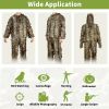 Breathable Camouflage Hunting Suit for Men - Lightweight and Hooded Wild Leafy Design