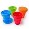 1pc Soft Silicone With Lid; Retractable Mini Folding Water Cup; For Outdoor Travel Hotel