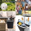 Portable Cooler Bar Table with Bottle Opener for Camping Travel