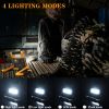 1Pack LED Working Light High Lumen Rechargeable Floodlight Portable Foldable Camping Light With 360° Rotation Stand